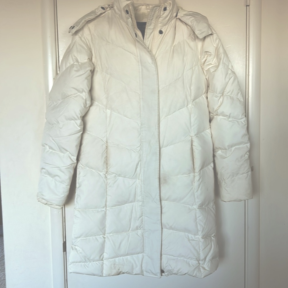 Eddie Bauer Women’s XS Winter White Down Coat